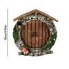 Dřevěné Miniaturní Vílí Elfí Dveře DIY Malování Vintage Dekorace Domeček pro Panenky Zahradní Řemeslné Doplňky Domeček pro Panenky Mikro Krajina Dárek