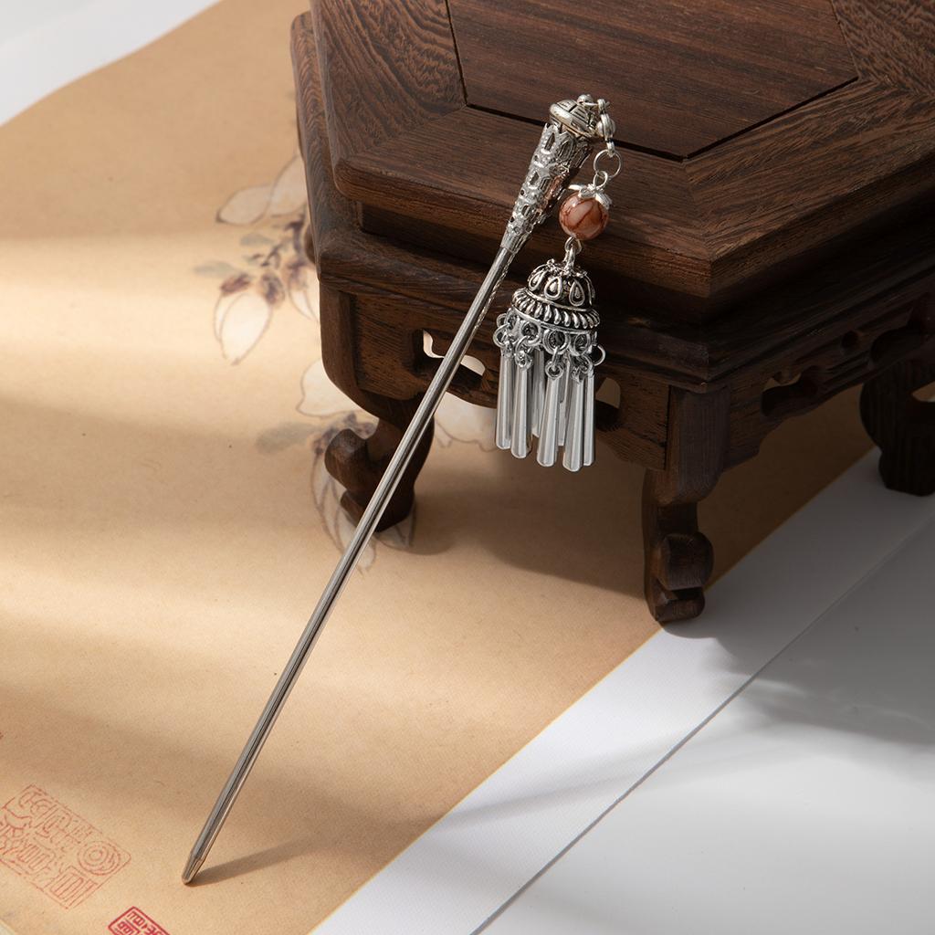 Antique Hair Accessories Women'S High-End Pearl Pendant, Fringed Hair Hairpin, New Chinese-Style Hanfu Hairpin, Retro Cheongsam Headdress.