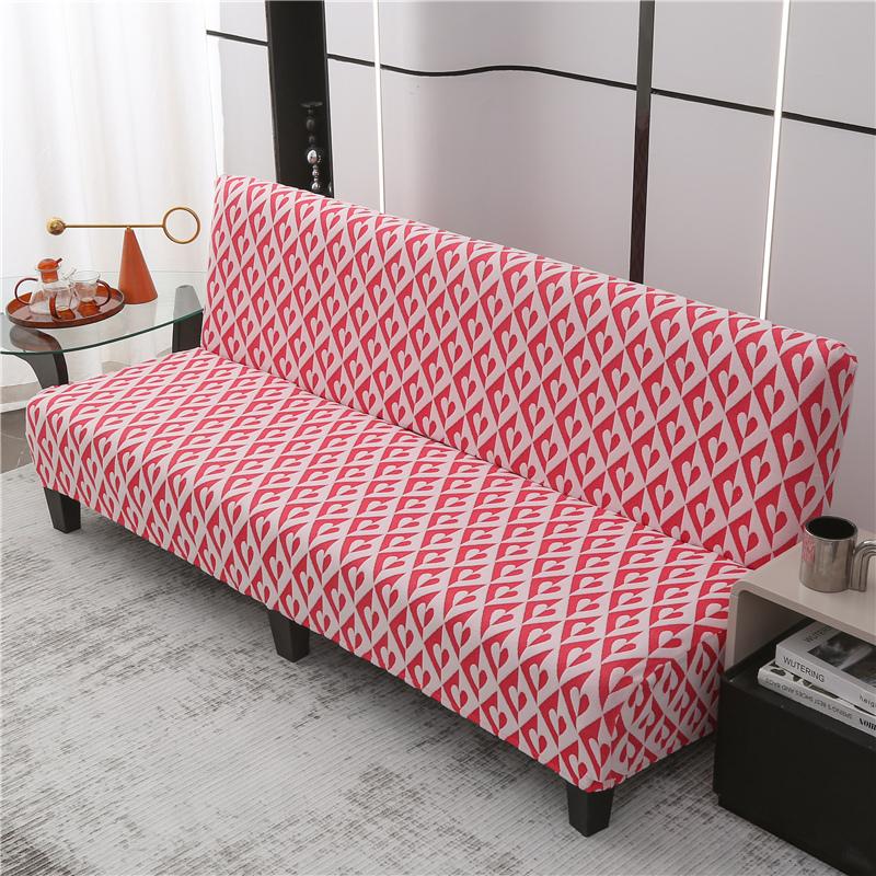 Stretch Sofa Cover Folding Sofa Bed Slipcovers Couch Cover Without Armrest Elastic Fitted Sheet for Sofa Bed