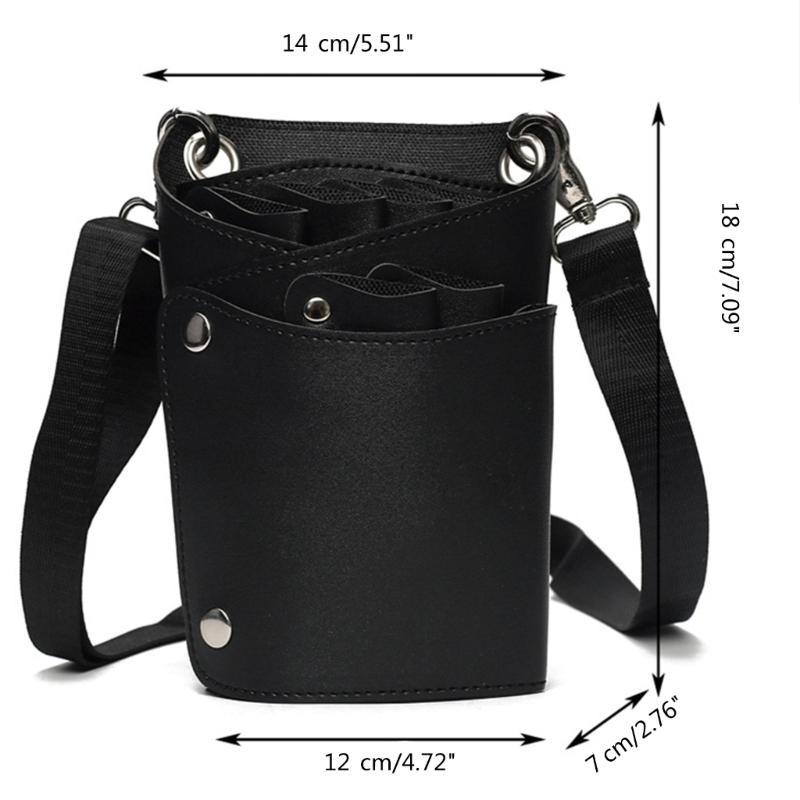 Barber Hair Scissor Bag Hairdressing Barber Holsters Bags Clips Comb Holder Tool Waist Pack Belt PU Bag Salon Supplies