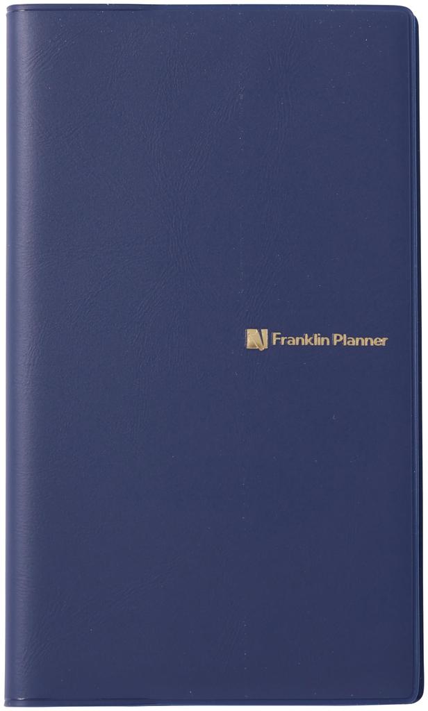 Franklin Planner Organizer "7 Habits" Slim, January 2026 Start, Navy, 86523