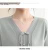 2024 Women's Stylish Knit Base Layer Top for Middle-aged and Elderly Moms - Versatile Spring/Autumn Sweater