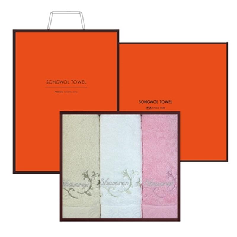 Songwol Shaboren Fresh 130g 3-piece set towel White 1 set