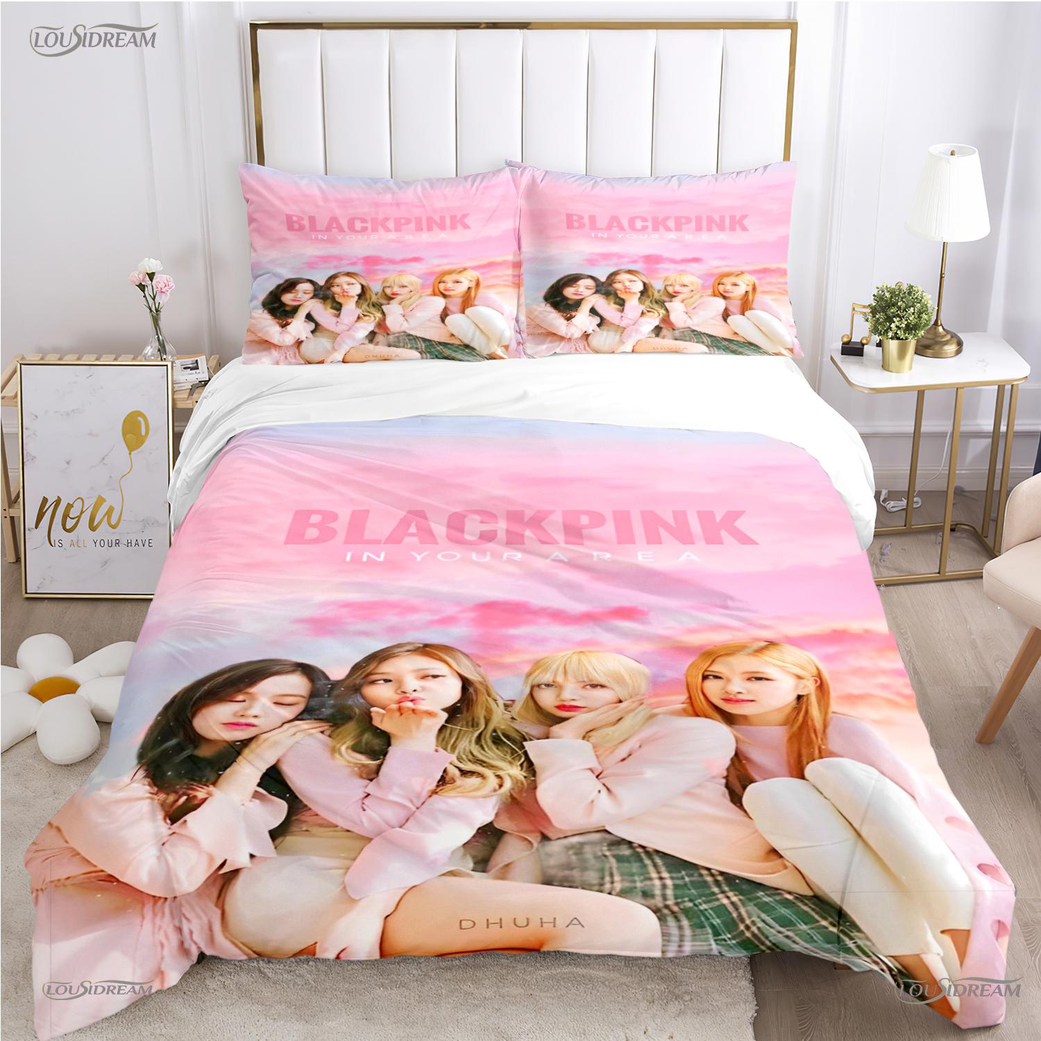 Koreanisches Idol Casal Ganzjahres Bettbezug Bettdecke Bettwäsche-Sets Weiche Steppdeckenbezüge Und Kissenbezüge Jugendliche Einzelbett/Doppelbett/Queen/King EU Single(135*200cm)3pcs