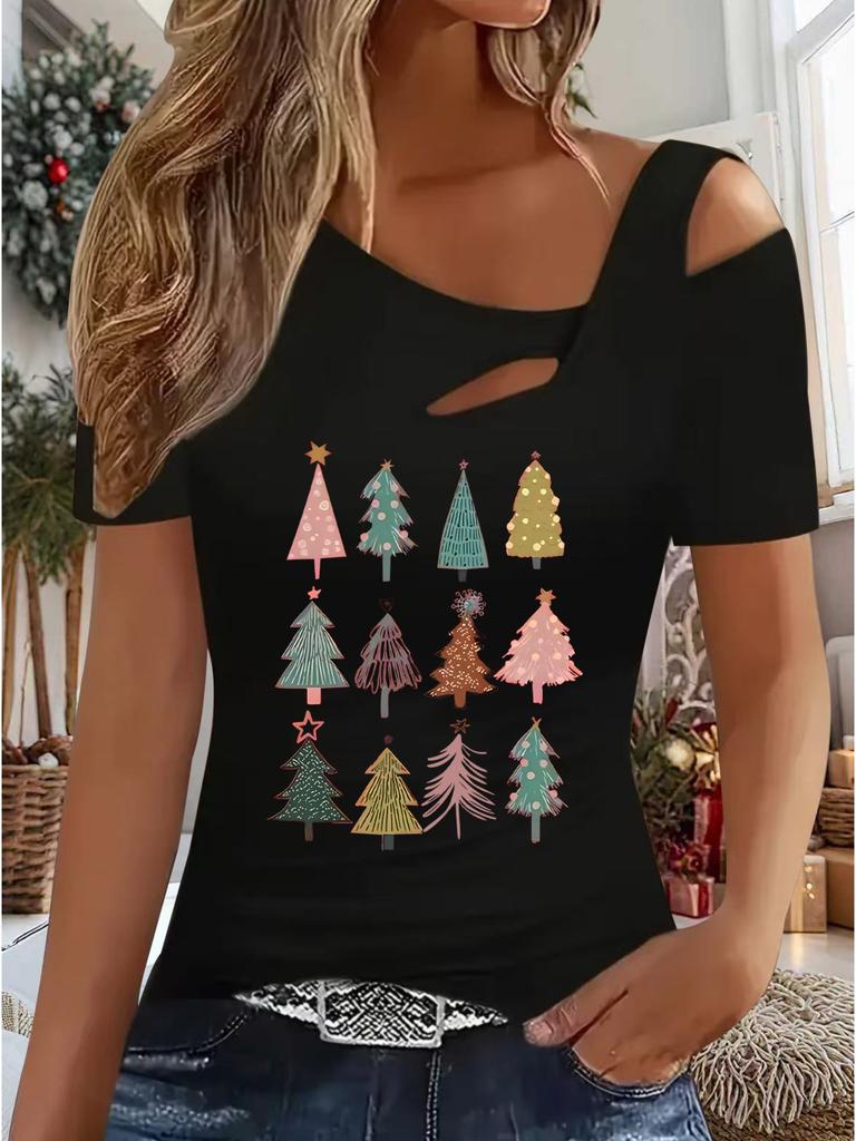 Dame Ny Casual Topp Jul Halloween Julegave Topper Skjorte Bluse