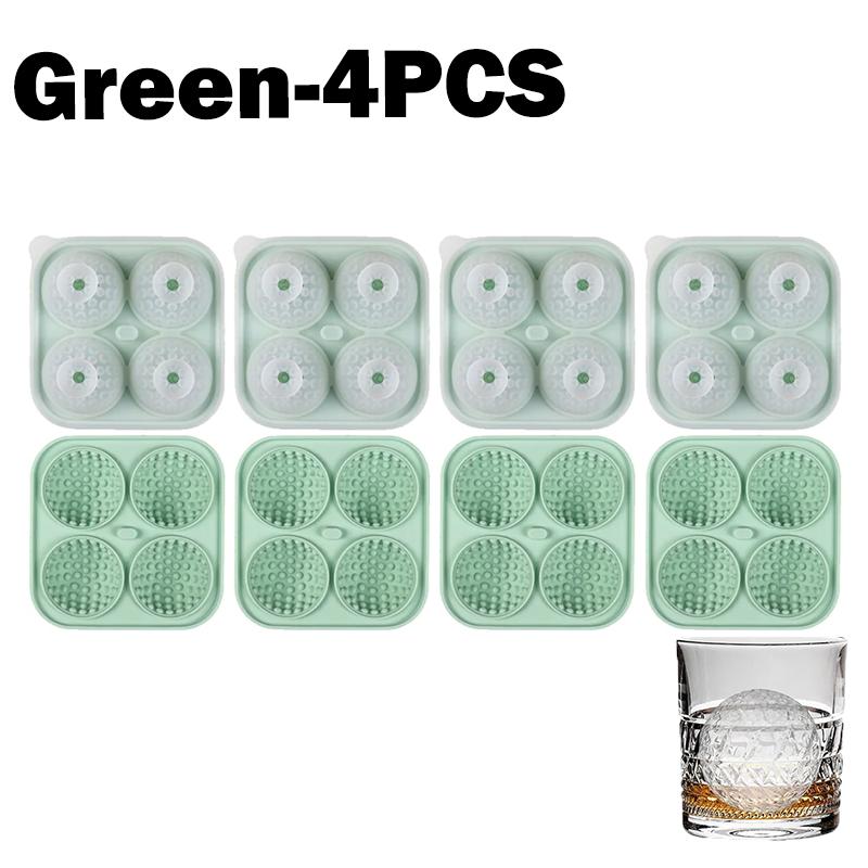 Big Golf Ice Ball Maker Large Silicone Ice Cube Tray With Lid Ice Mold For Whiskey Bourbon Cocktails Drinks Home Bar Accessories