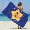 Cute Starry Sky Beach Towel Patterned Sunscreen And Windproof Suitable For Swimming Pool Camping Travel Blanket