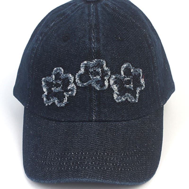 

Universal chemistry Flower Patch Denim Ballcap flower ball Cap FREE