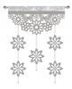 Modern Curtain BUTTERFLIES AND FLOWERS SCREEN with Openwork Hangers GLAMOUR 60x95