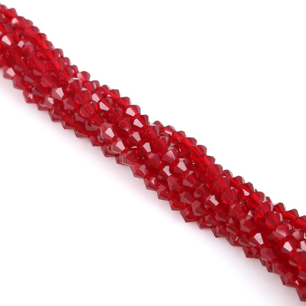 4mm Rhombus Glass Crystal Beads for DIY Jewelry Making