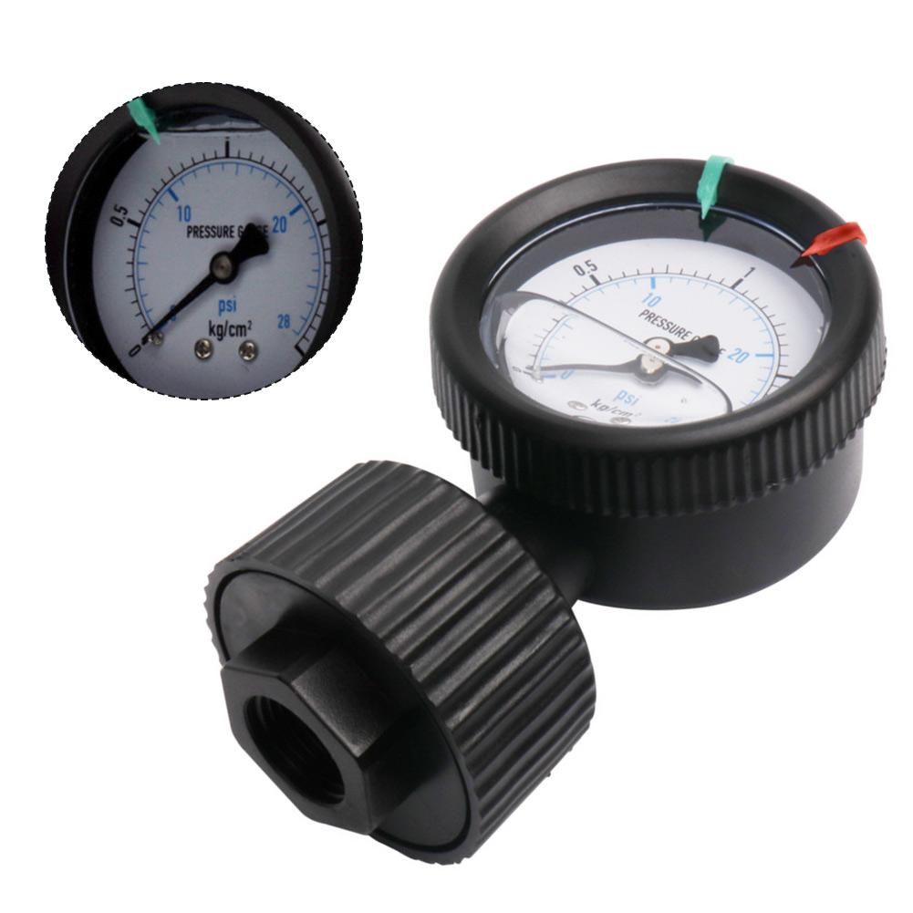 Gauge Suitable For Harsh Environments Pressure Gauge Black PP Diaphragm Gauge Waterproof Housing Shockproof Design