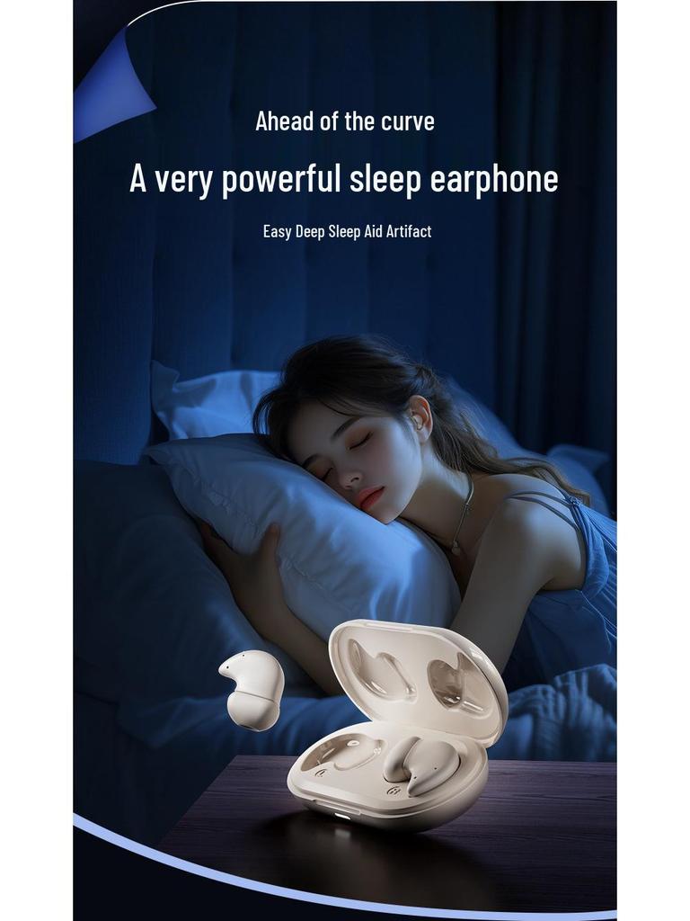 Naiye Ultra-Thin Wireless Sleep Earbuds: Waterproof, Noise-Canceling, Bluetooth Sport Earphones
