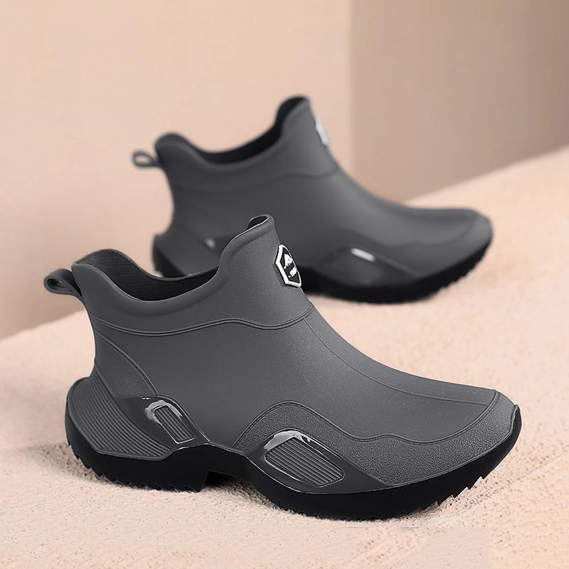 Rain Shoes Summer Kitchen Wear-resistant Water Shoes Takeaway Rider Black Labor Protection Rain Boots