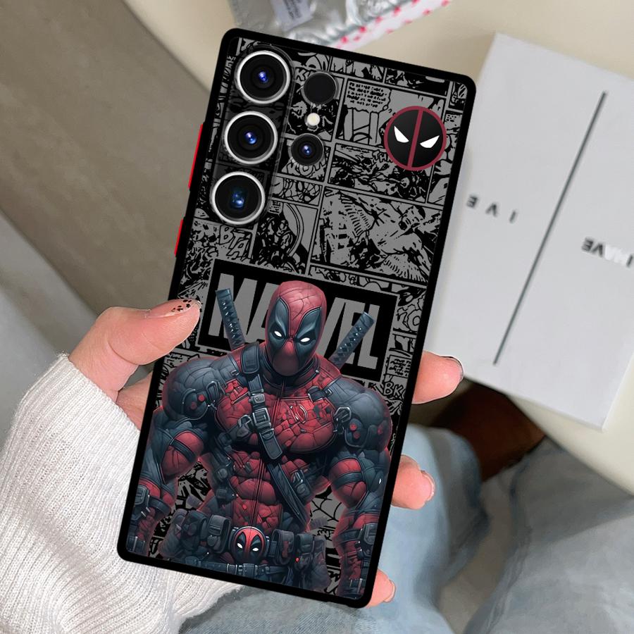 Marvel Deadpool Sipiderman Funda Phone Cover Case for Samsung Galaxy S26 S25 Ultra S20 S24 Plus S22 Note 20 10+ S21 S23 FE