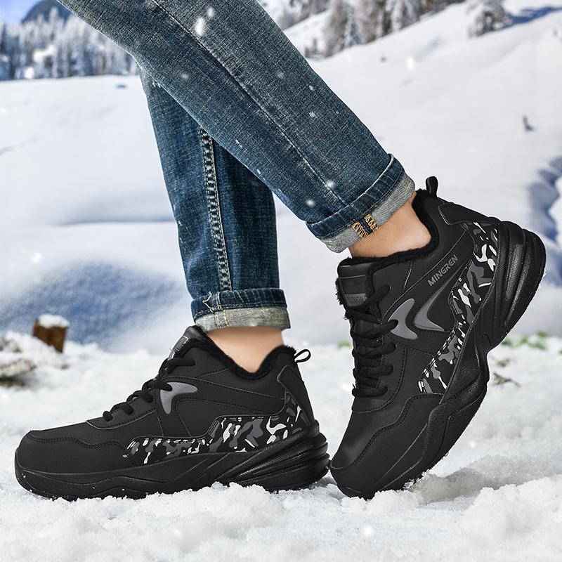 Модные мужские хлопковые туфли с высоким верхом — фото 5