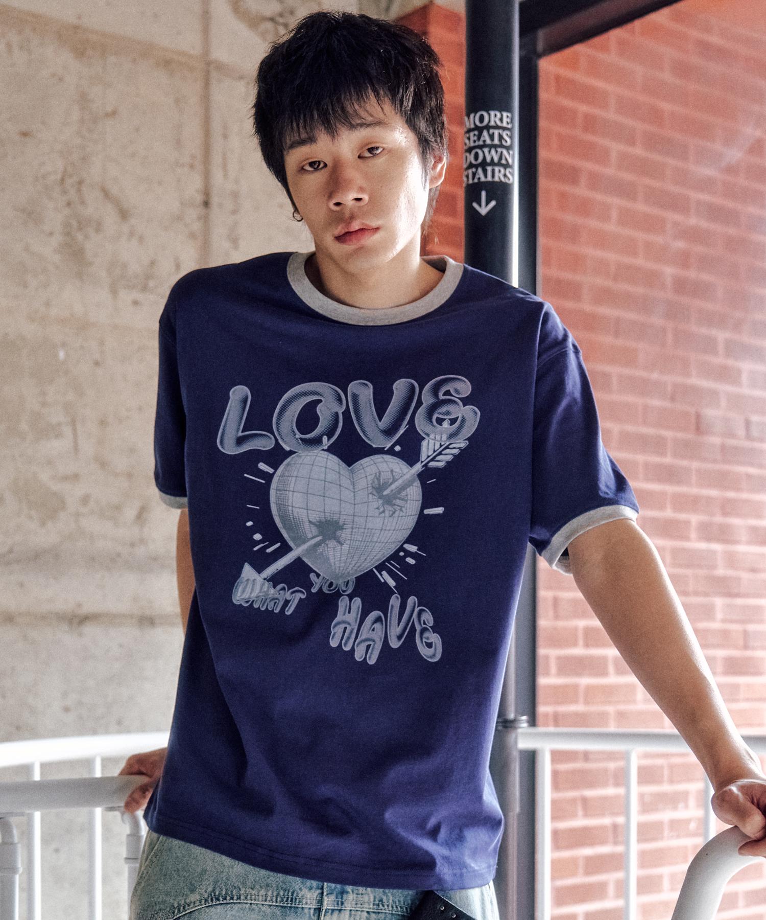 Xtonz Xtt137 Pierce Basic Ringer T-Shirt (Navy) Navy/M