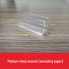 Transparent Plastic Cigarette Price Tag and Card Holder