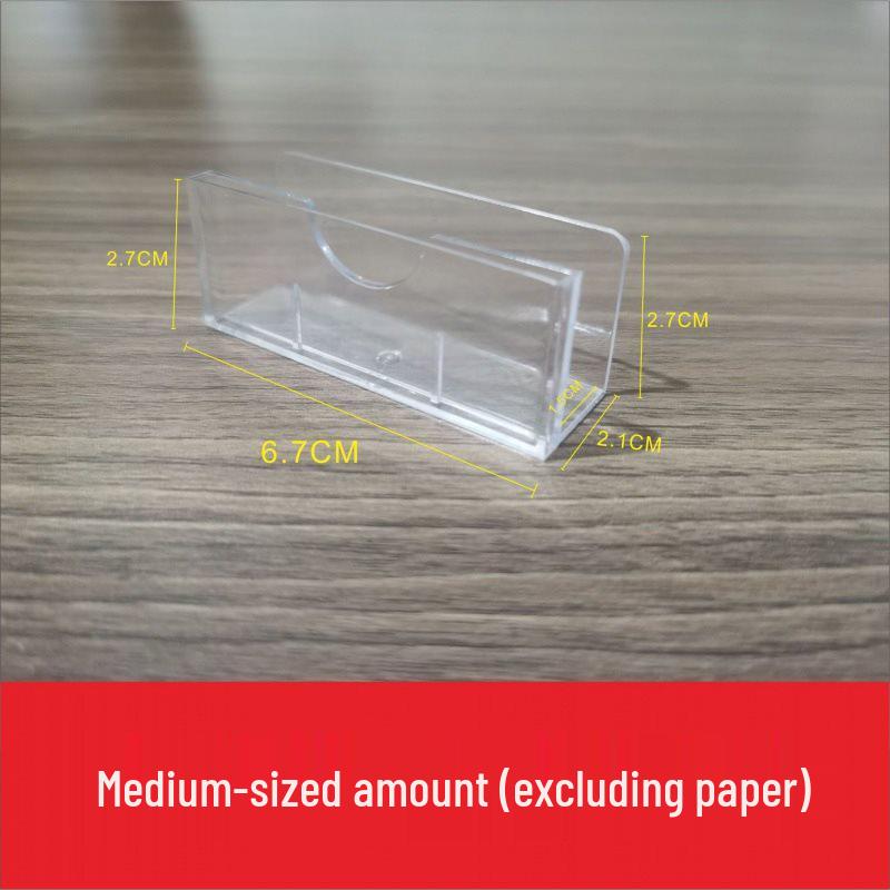 Transparent Plastic Cigarette Price Tag and Card Holder