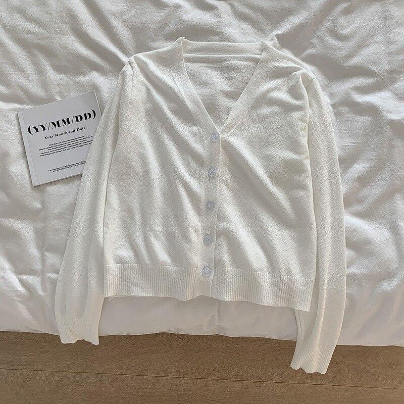 Autumn Fashion Vintage Sweater Winter Knit Cardigan For Women Tops V Neck Long Sleeve Coat Sweater Women Jacket 28673