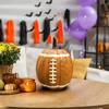 Football Pumpkin Ornament Resin Handmade Halloween Figurine Fall Football Halloween Event Decoration