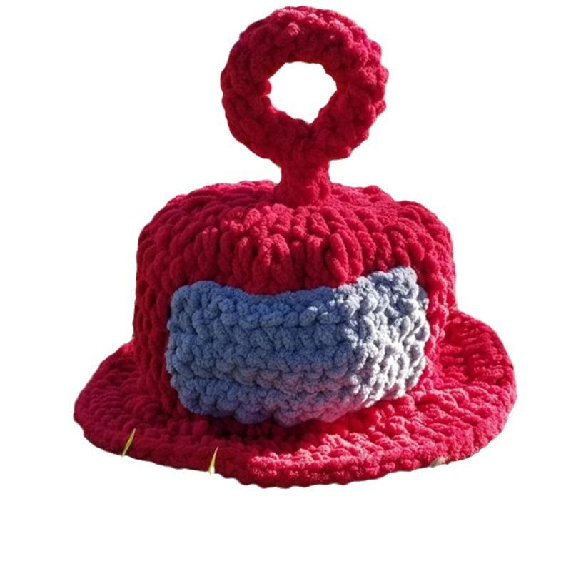 Creative Hand-knitted Woolen Hat, Funny Parent-child Mask, Roman Knight Hat
