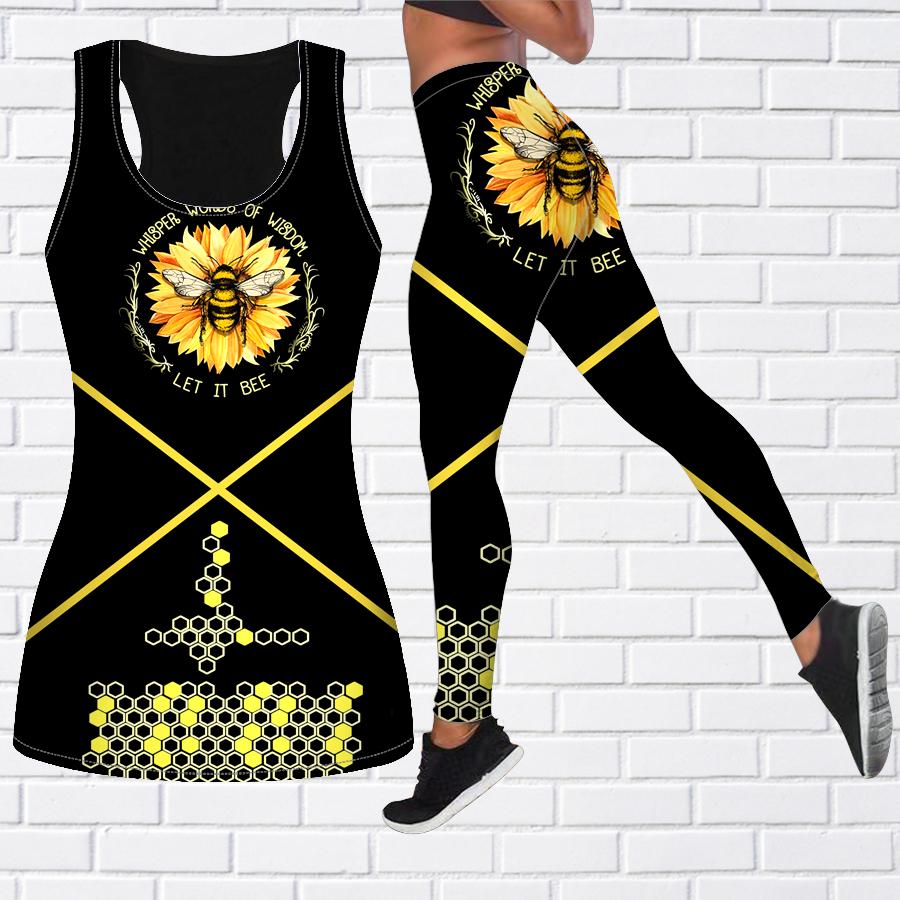 

Экипировка для йоги с пчелиным принтом для женщин, модные леггинсы для тренировок, спортивные повседневные штаны для фитнеса и йоги 6XL жёлтый