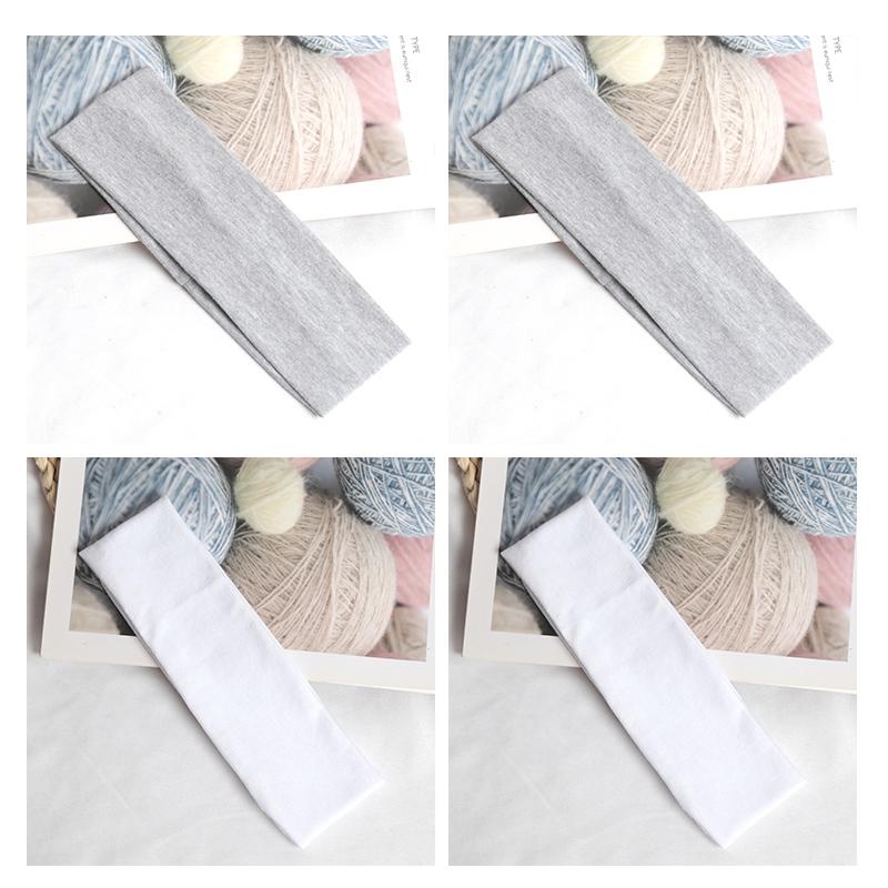 4Pcs Cotton Simple Elastic Hairbands Fashion Women Solid Color Wash Face Make-up Hair Band Vintage Sports Running Yoga Headbands