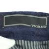 Beauty Products VIGANO Striped Pattern Wool Pants 46 Navy Men's Used