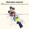 Wear-resistant Dog Toy Plush Squeaky Animal Head Tennis Ball Chew Interactive Teeth Cleaning Rope Knot Teething for Medium Large Dogs Tug-of-War Soft