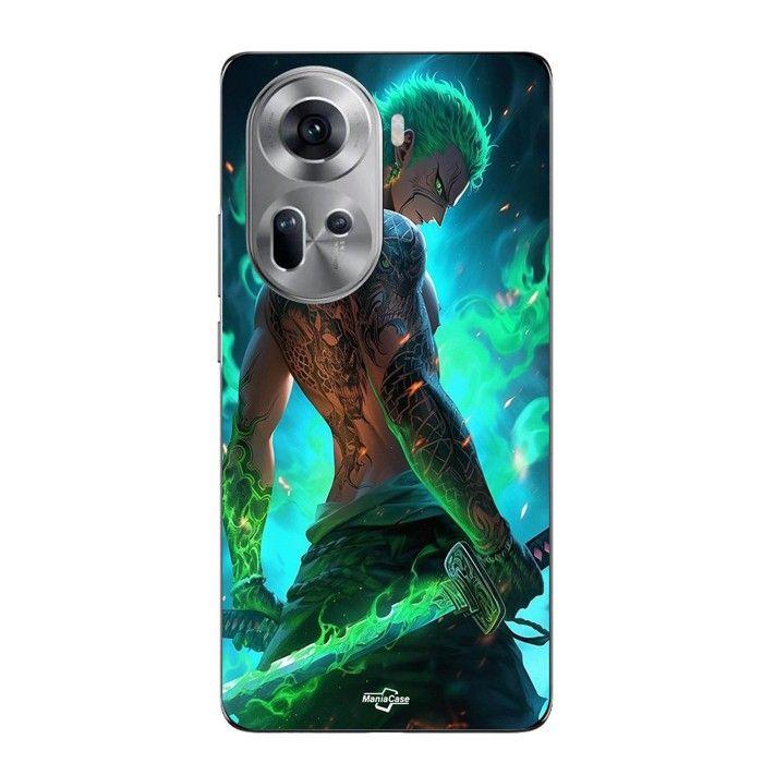 Coque Pour Oppo Reno 11 5g One piece Zoro 3D Manga anime Fanart Maniacase