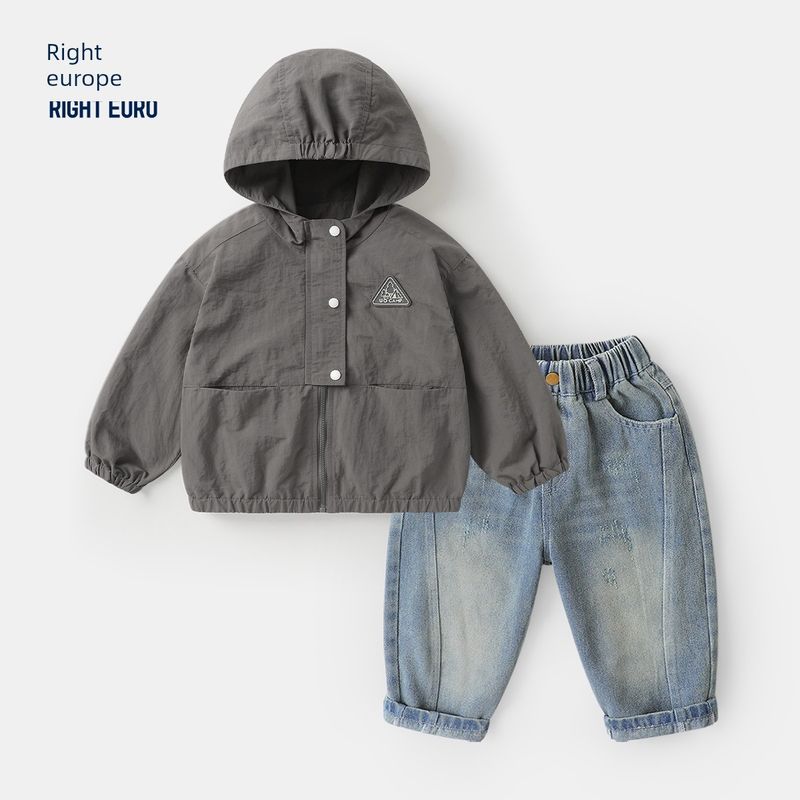 Right European Style Boys' Jacket Spring and Autumn 2026 New Model Top for Toddlers Children's Clothing Boys' Windproof Clothing