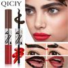 Gel per sopracciglia e tinta labbra 2 in 1 Strappabile Cosmetico Combinato Lunga Tenuta Colore Intenso Resistente al Sudore Trucco Peeling