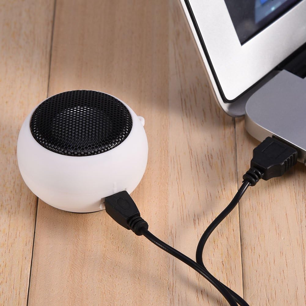 Portable Computer USB Speaker, Mini HD Audio Subwoofer Speaker with 3.5mm Audio Cable for PC Laptop Mobile Phone MP3(Black)