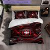 Eintracht Frankfurt Calcio Set Biancheria da Letto 3 Pezzi Morbido Copripiumino con Federe Set Decorazione Camera da Letto per la Casa