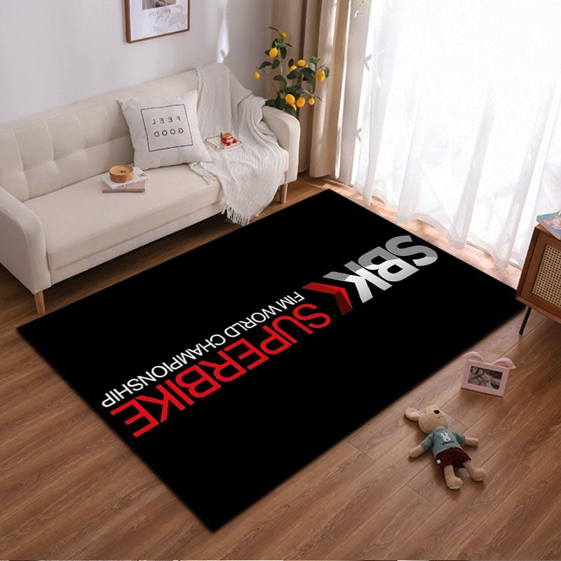 

Black Carpet Design with SBK Superbikes Racing Championship Text Suitable for use as an anti-slip for living room bedroom sofas 40x60cm( 15x23in )