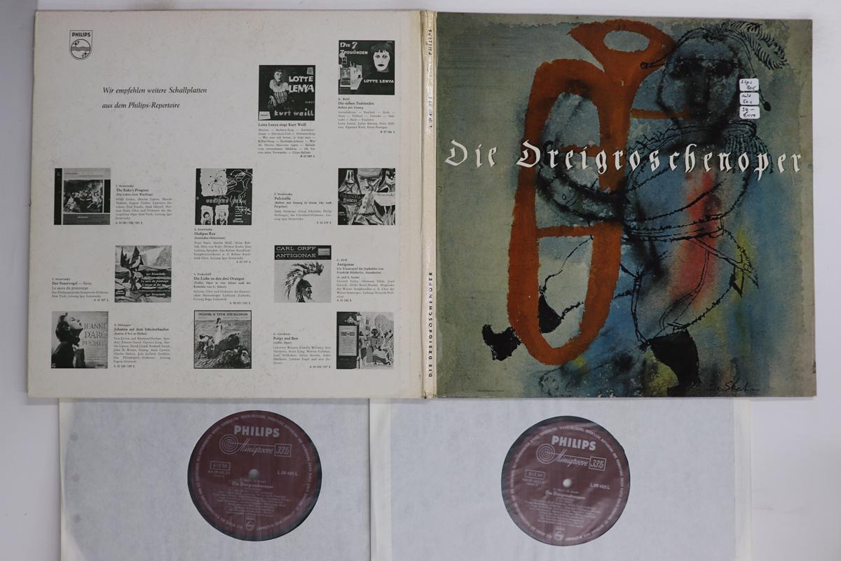 

LP Record WILHELM BRUCKNER RUGGEBERG, LOTTE L - Kurt Weill Der Dreigroschenoper L09421 PHILIPS 1958 Germany Classical Used