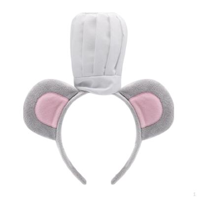 4 Pieces Mouse Ears Headband Kids Costume Animal Fancy Dress Accessory Comfortable Polyester