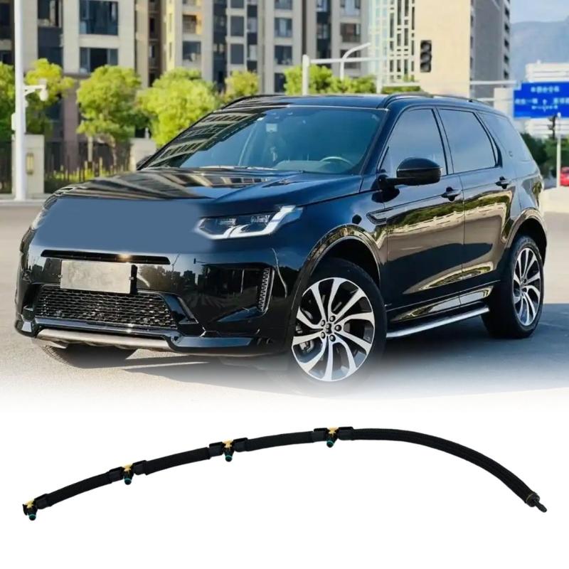 Fuel Injector Return Pipe Leak Offs and Clip LR082275, JDE38281 Fuel Overflow Hose for Select Models