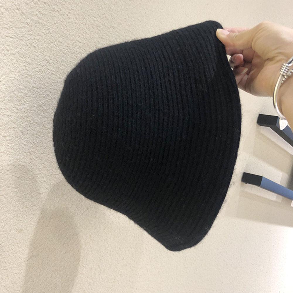 Hip Hop Fashion Thicken Knitted Warmer Autumn Warm Hats Fishing Cap Felt Wool Hat Bucket Hat