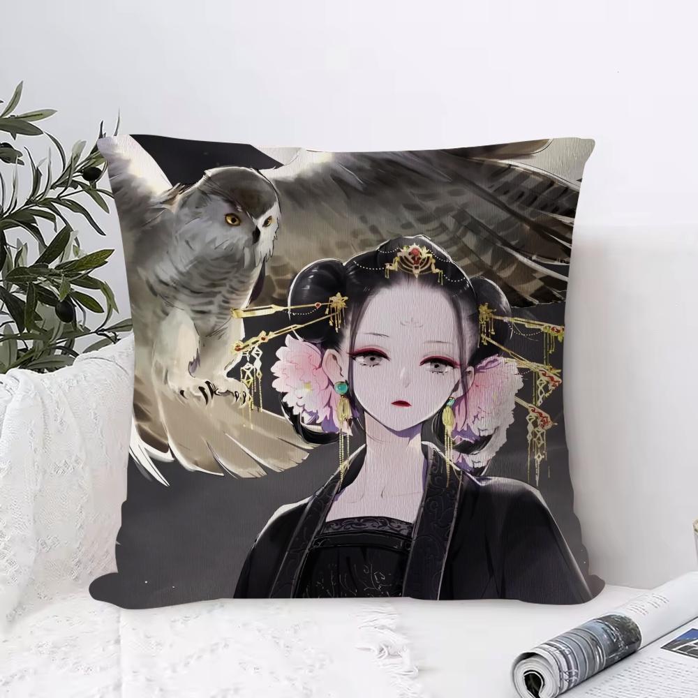 Cushion Cover Anti-dustmite Pillowcase Invisible Zipper Silky Short Plush Sofa Cushion Cover D-DsquaredS Kids