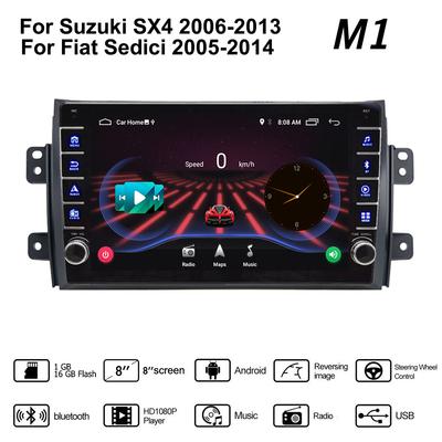 2 Din Android Car Radio Multimedia Video Player για Suzuki SX4 2006-2013 For Fiat Sedici 2005-2014 With Button Knob WiFi 1+16GB