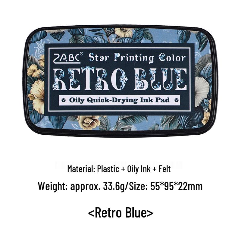 Retro Large Starry Sky Quick-Dry Oil-Based Ink Pad for Stamping and Fingerprints
