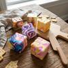 Realistic Cheese Squeezed Cube Super Soft Cheese Stress Ball Slow Rebound Fidget Toy  Office