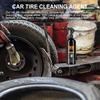 Tire Cleaner and Shine 120ml Mild Tire Protectant for Car Long-Lasting Tire Maintenance Supplies with Cloth for Car Vehicle