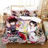 3D Anime Ayakashi Triangle Bedding Set Printed Bed Set With Pillowcase Bed Duvet Cover Soft Single Double Queen Super King Size