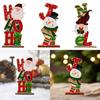 Christmas Wooden Letter Ornament Decoration Craft Gift Decorative Tabletop for