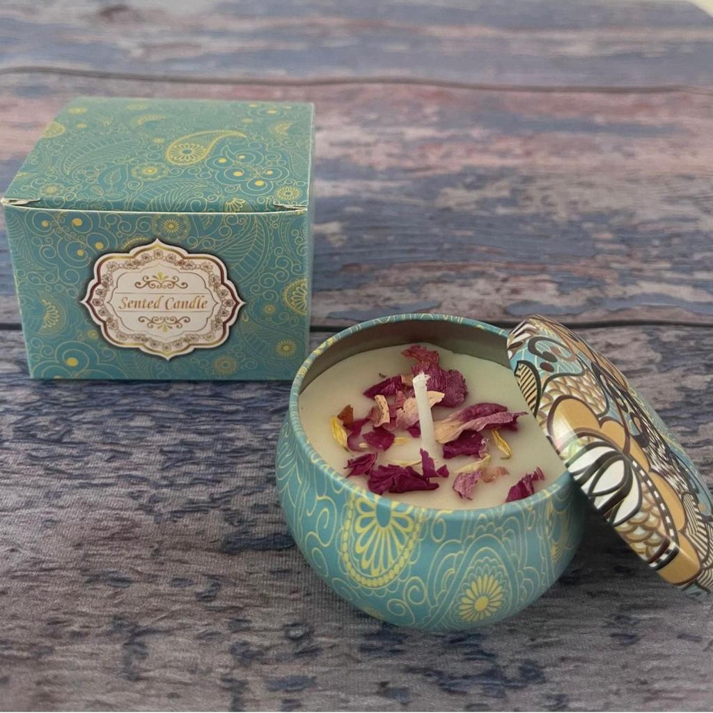 Soy Wax Dried Flower Scented Candle – Wedding & Birthday Aromatherapy Gift