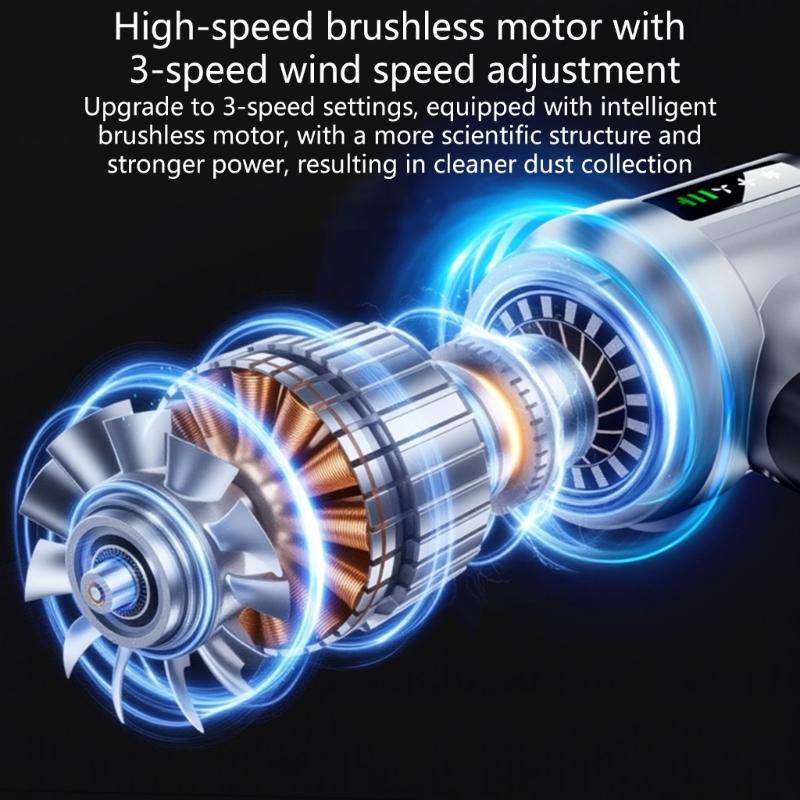 Practical Wireless Car Vacuum Cleaner with 90 Degree Flexible Handle & Removable Filter Suitable for Auto Interior Care