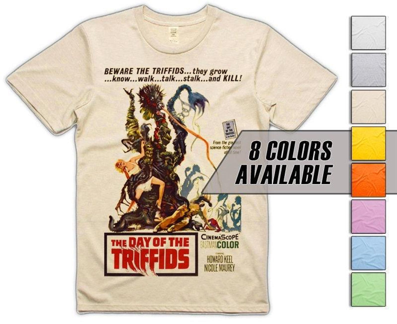 The Day of the Triffids V1 Men s T-Shirt all sizes S-5XL 8 Colors available S