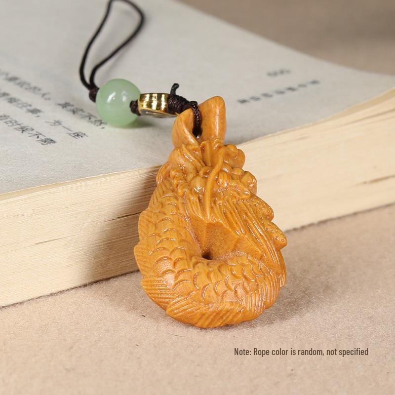 Sandalwood Dragon Zodiac Phone & Keychain Pendant Car Ornament